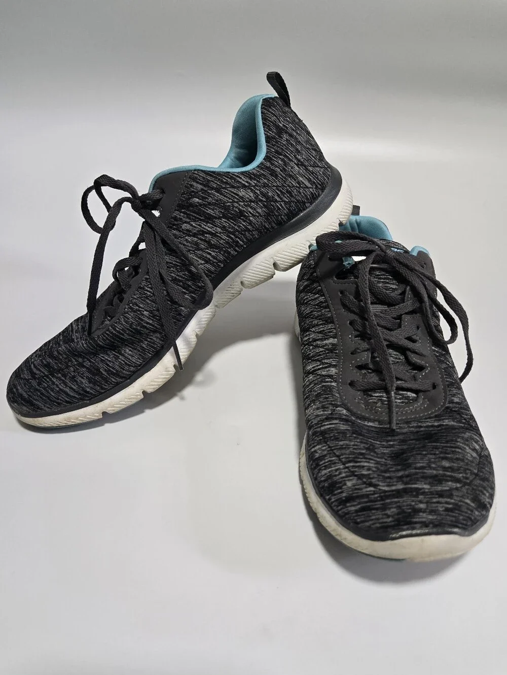 Skechers Flex Appeal 2.0 Lightweight Sneakers Size 10 Gray Blue